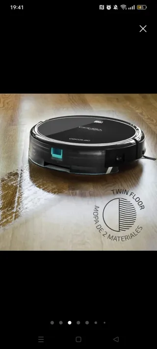 Robot Aspirador Fregasuelos Cecotec Conga