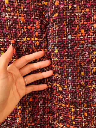 Camisa Zara Tweed Multicolor Sin Estrenar