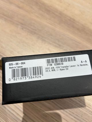 Fox transfer remote kit