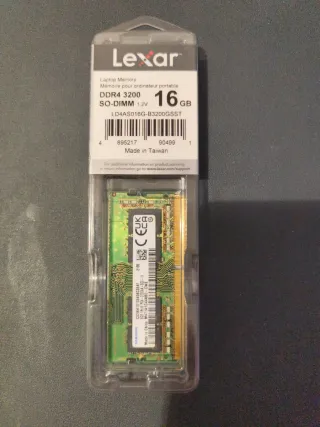 Lexar RAM DDR4 SODIMM 16GB 3200MHz Portátil