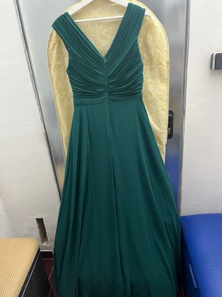 Vestido de graduación verde