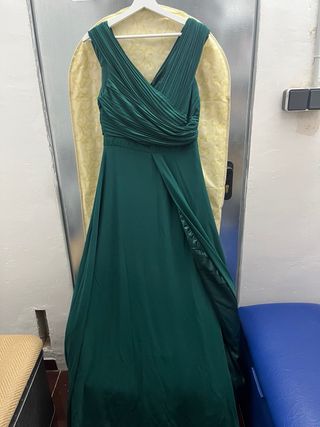 Vestido de graduación verde