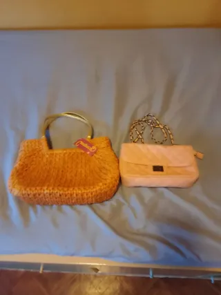 Bolsos Naranja y Rosa