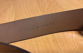 Cinturón de piel marrón T38