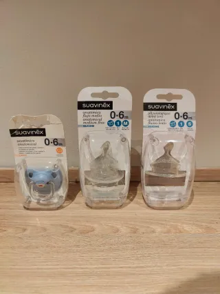 Tetinas Suavinex 0.6m ( 3 unidades) de silicona