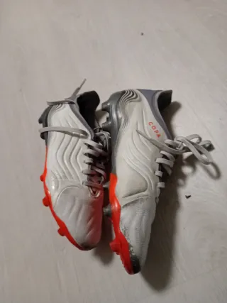 Botas de fútbol blancas Adidas Copa