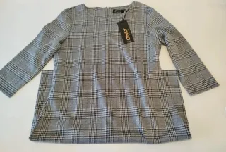 NUEVO Only Vestido de cuadros con brazos de 3/4