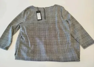 NUEVO Only Vestido de cuadros con brazos de 3/4