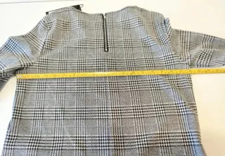 NUEVO Only Vestido de cuadros con brazos de 3/4