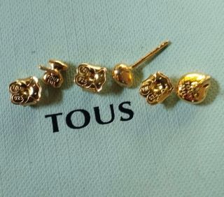 3 Pendientes TOUS Baño Oro