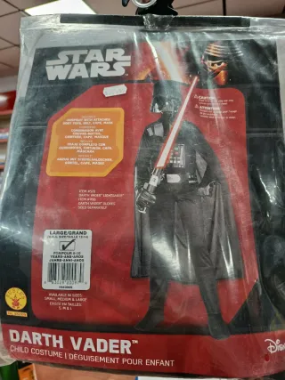 Disfraz Darth Vader Star Wars Talla L