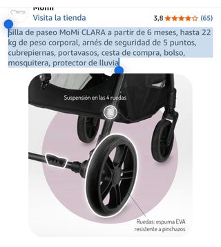 Silla de paseo MoMi CLARA
