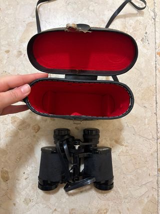 Prismáticos Vintage con Estuche Negro