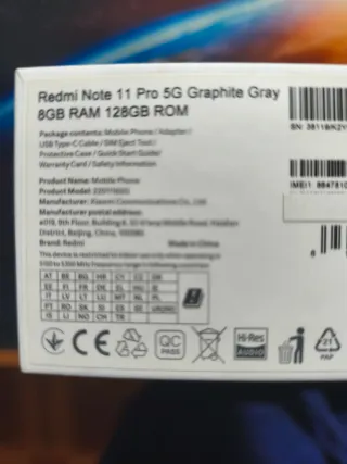 Xiaomi Redmi Note 11 Pro 5G