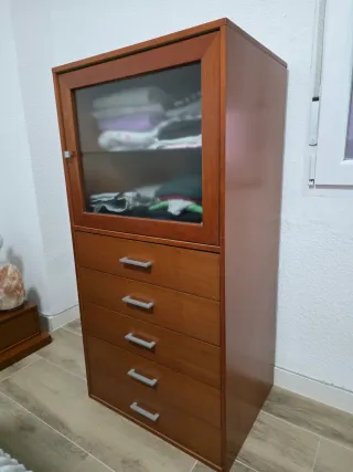 Mesita y Sinfonier Madera Marrón