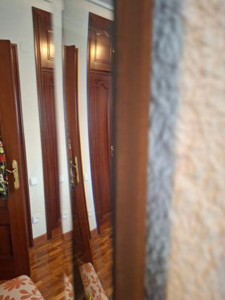 Espejo Decorativo Arco Madera y Cristal