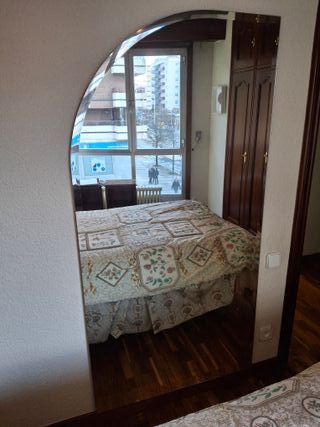 Espejo Decorativo Arco Madera y Cristal