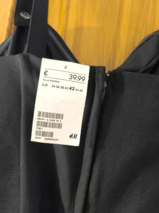 Mono negro largo vestir