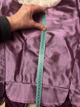 Corpiño fallera morado y blanco