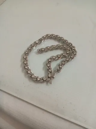 Cadena plateada vintage