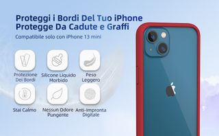 Bumper per iPhone 13 Mini 5.4, Rosso