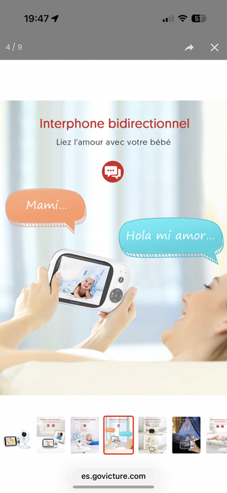 Victure BM32 Vigilabebés con Cámara