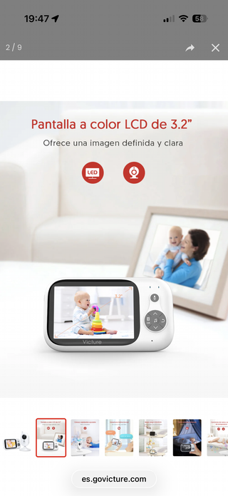Victure BM32 Vigilabebés con Cámara