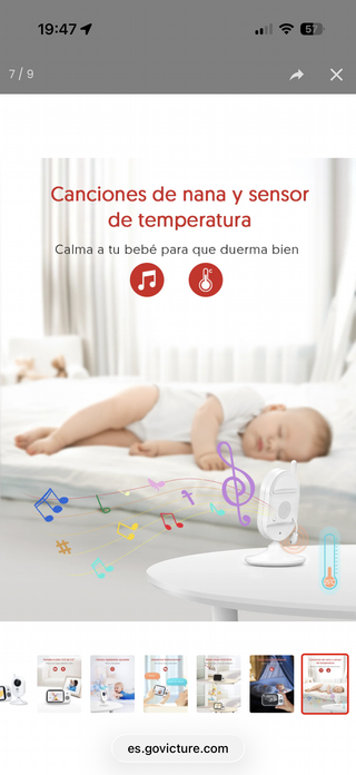 Victure BM32 Vigilabebés con Cámara