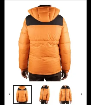 Chaqueta BIB acolchada hombre naranja y negra