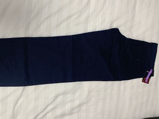 Pantalones Chinos Azul Marino Mujer