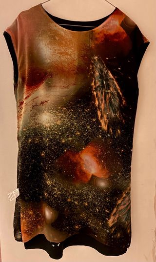 Vestido Miu Miu Seda Negro Multicolor Talla M