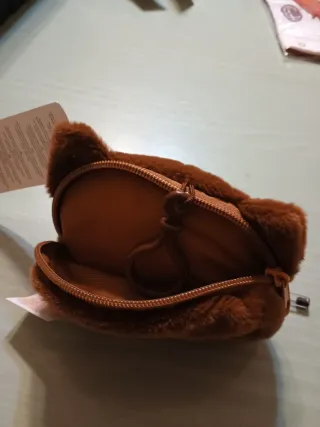 Portamonete peluche gufo marrone