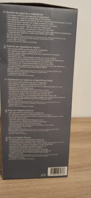 Escáner Silvercrest Diapositivas y Negativos
