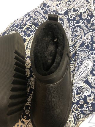 Botines negros de piel con forro interior