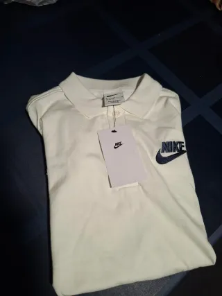 Polo blanco niño Nike