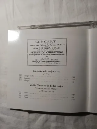 Vivaldi: Concert for the Prince of Poland CD