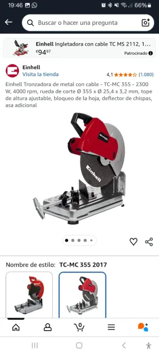 Einhell Ingletadora TC-MC 355