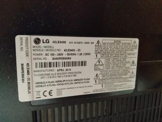 Televisor LG 42 Negro