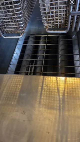 Freidora industrial DEAN doble cuba acero inoxida