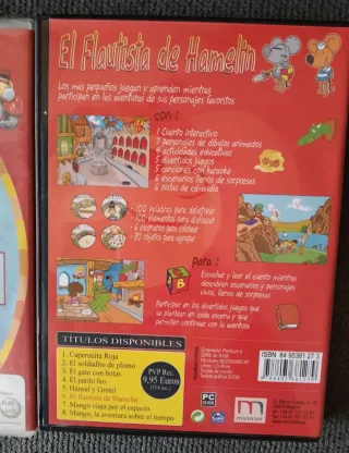 JUEGOS PC INFANTILES:  Bob, Nody, Flautista Hamelí