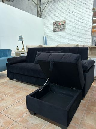 Sofá cama 3 plazas con puff NUEVO