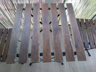 Conjunto mesa y sillas terraza plegables