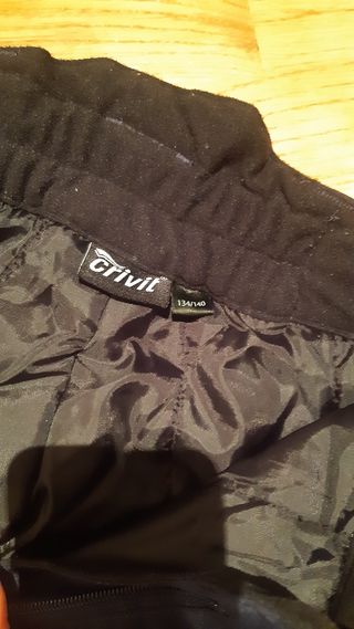 Pantalón de esquí azul con tirantes