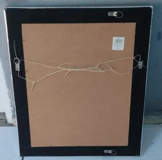 Espejo Marco Metal Plata