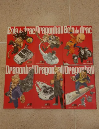 6 tomos de la saga Dragon Ball