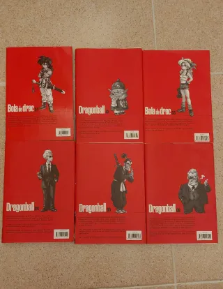 6 tomos de la saga Dragon Ball