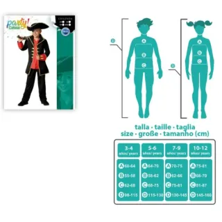 Disfraz Pirata Niño Talla 10-12