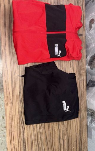 Conjunto Deportivo Puma Rojo y Negro