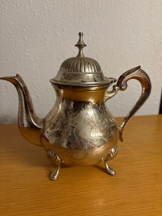 Juego de té y café de Alpaca Plateado