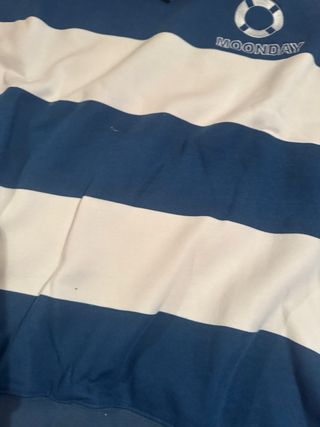 Sudadera Moonday Rayas Azul y Blanco